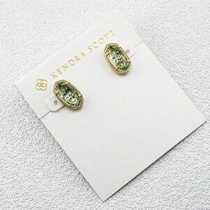 Kendra Scott Light Blue Glass Stud Earrings